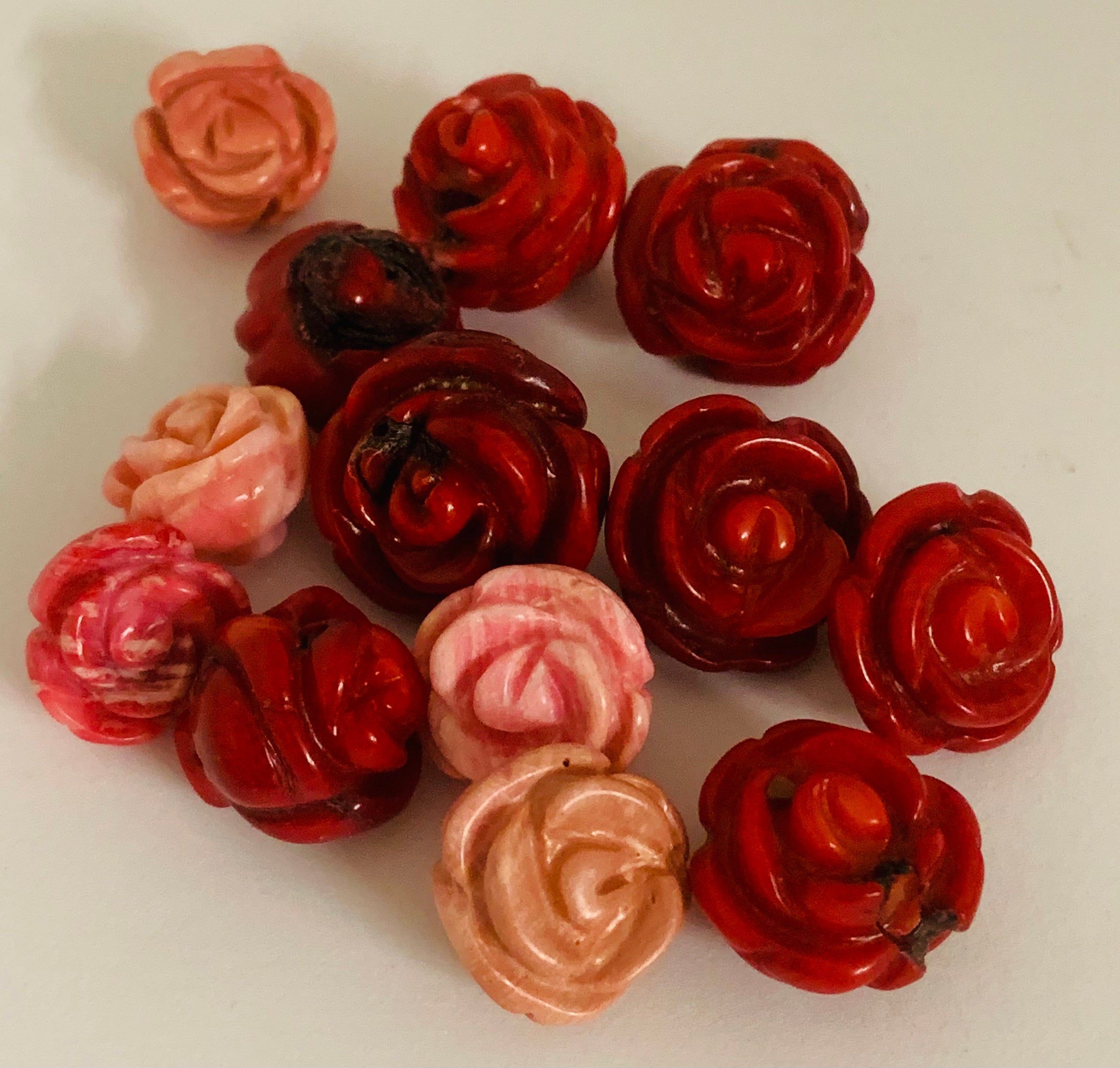 Coral Roses Bathing Beauties Beads