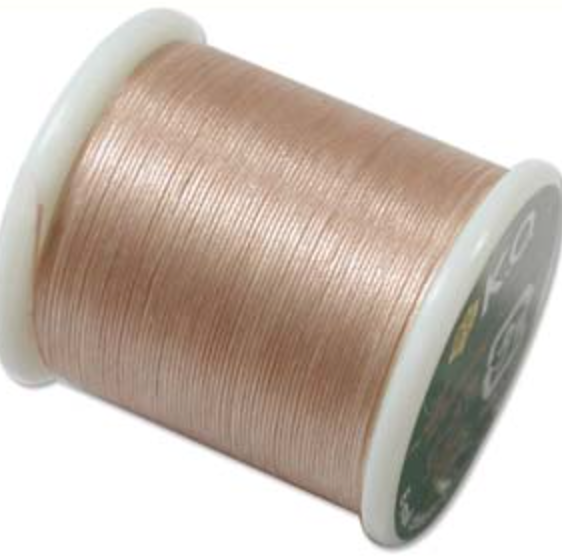 Wildfire Thermal Bonded Beading Thread, 20 Yard Spool, Frost